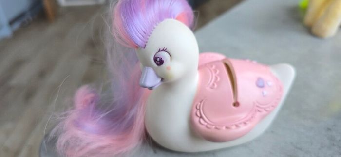 Baby Belle Princess Swan Tonka Keypers same era as MLP G1 not My Little Pony
