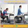 _Gymnastics Ball, Ultra-Thick Anti-burst Yoga Fitness Ball with Air Pump, 65cm Fitness Ball for Yoga Pilates, Gym Sport Image 3