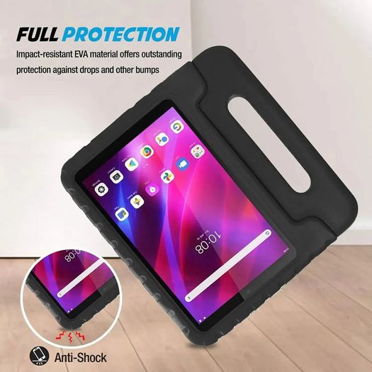 For Lenovo Tab M8 4th Gen TB-300FU TB-300XU Kids Case Shockproof Cover With Stand - Black