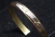 Vintage 14ct Gold Patterned Band Ring Size 52.5 Professionally Tested 1.14g