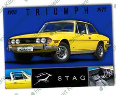 Triumph Stag classic car metal sign