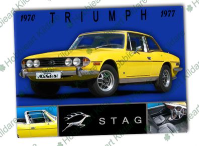 Triumph Stag classic car metal sign
