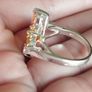Silver 925 ring with citrines. Image 3