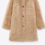 Popular Zara Teddy Faux Fur Shearling Coat Image 2