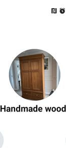 Handmade wood wardrobe