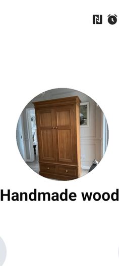 Handmade wood wardrobe
