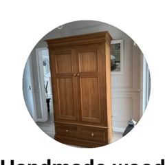 Handmade wood wardrobe