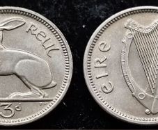 [#294] - Ireland 1968 | 3 Pence | Irish 3d | Hare | KM.12a | MS