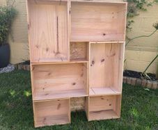 Wine Crate Wedding Photo Display