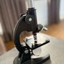 vintage Olympic Tokyo compound microscope in wooden box Image 2