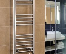 Straight Heated Towel Rail 400mm Wide x 600mm high Flat Central Heating Towel Radiator