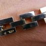 Vintage 1950s 18K Gold RGP Tank Bracelet Modernist MCM - Rolled Gold Plated Image 7