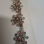 Pink and diamond flowers Necklace Image 2