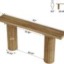 160cm Console Table, Extra Long Narrow Sofa Table, Wooden Hallway & Entryway Table, Modern Farmhouse Table for Living Room Image 2