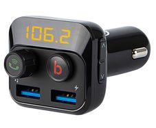 New LCD FM Audio Car Transmitter Bluetooth 5.0 Dual USB Charger Micro SD #1175