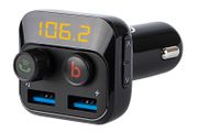 New LCD FM Audio Car Transmitter Bluetooth 5.0 Dual USB Charger Micro SD #1175