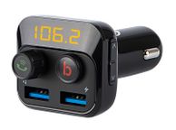 main image for ad New LCD FM Audio Car Transmitter Bluetooth 5.0 Dual USB Charger Micro SD #1175