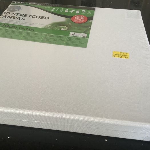 Daler Rowney 3D Canvas -  30 x 30 cm.  (X 3)