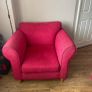 DFS 3 Seater, Armchair & Foot Stool Image 5