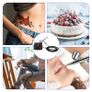 Painting Tattoo Manicure Airbrush Air Compressor Kit Gravity Feed Cake Spray Model Air Brush Nail Tool Set 100-250V Image 2