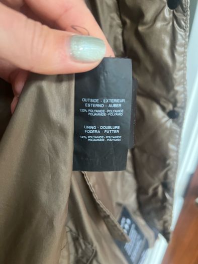 DUVETICA Muted Green Quilted Down Puffer Jacket / IT 42