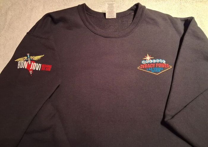 Bon Jovi because we can Las Vegas sweat shirt