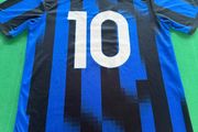 soccer wear - black and blue stripes t-Shirt.