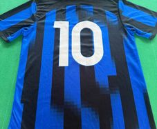 soccer wear - black and blue stripes t-Shirt.