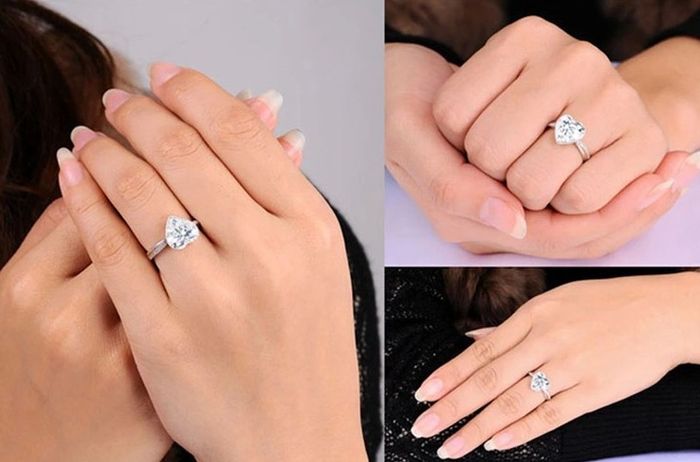 Crystal Heart Ring