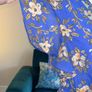 Ladies Blue Short Sleeve Floral Dress from Monsoon Image 6