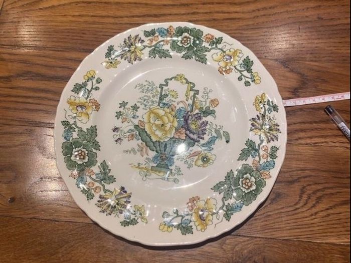 Vintage Masons strathmore green 9 inch plate