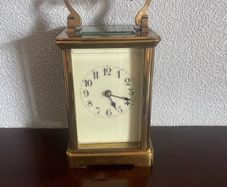 Mechanical brass carriage clock