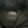 Zara Black Extra Long Puffer Jacket UK Small Image 2