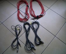 5 Microphone Cables XLr to 1/4 Jack