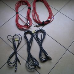 5 Microphone Cables XLr to 1/4 Jack