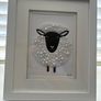 Handcrafted framed Sheep mixed media Mosaic Image 3