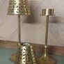 Pair of brass tea light holders Image 2