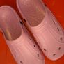 Womans pink crocs Image 4