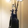 Vintage Tiffany Style Table Lamp Golf Bag Lamp Nightstand Stained Glass Bedside Lamp Image 8