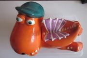 Coconut the little orange dragon novelty cookie jar biscuit jar kitchen storage