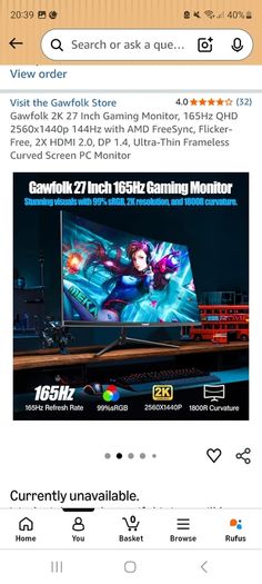 27" Monitor