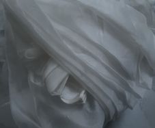 White Voile for four poster bed