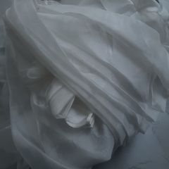 White Voile for four poster bed