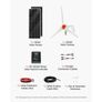 12V 400W Solar Wind Power Kit, 2PCS 100W Monocrystalline Solar Panels + 200W Wind Turbine + MPPT Wind/Solar Hybrid System Controller for Home RV Boat Camping Off-Grid Applications Image 4