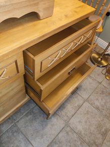 Bedside mirrored dresser & locker