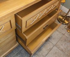 Bedside mirrored dresser & locker