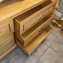 Bedside mirrored dresser & locker