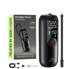 Woowind LP1 Cordless Rechargeable Air Compressor, Brand New