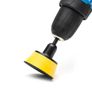 Glass Polish - 12009 50mm ( 2") Spindle Pad Hook and Loop - Yellow Foam Soft Image 2