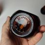 351 - Set of 3 Vintage Collectible Decorative Amber Glass Marmite Jars Image 9